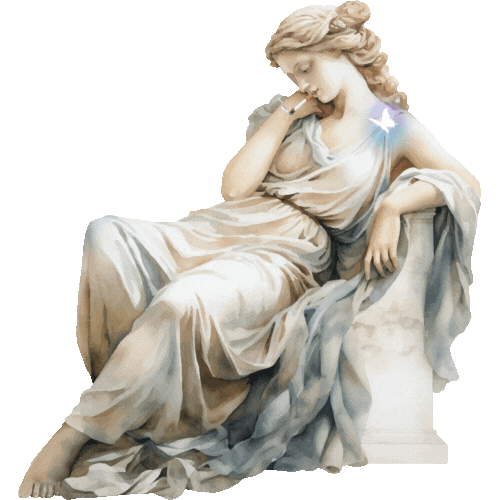 Smoking Greek Goddess
